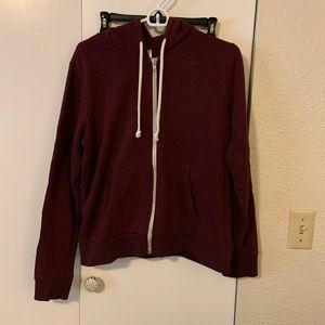 Maroon zip up